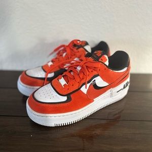 Nike Air Force 1 Shadow Cracked Leather - Rush Orange 2022 Size 7